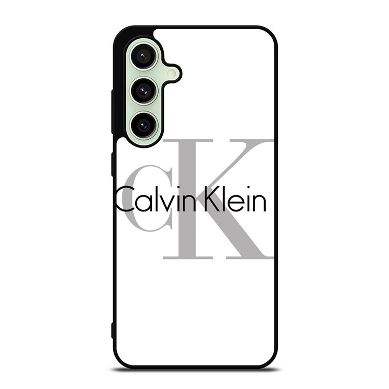 CALVIN KLEIN WHITE LOGO Samsung Galaxy S24 FE Case Cover