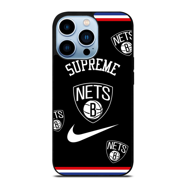 BROOKLYN NETS NBA X SUPREME NIKE iPhone 13 Pro Max Case Cover
