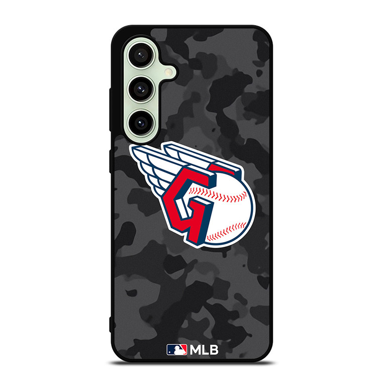 CLEVELAND GUARDIANS BASEBALL BLACK CAMO Samsung Galaxy S24 FE Case Cover