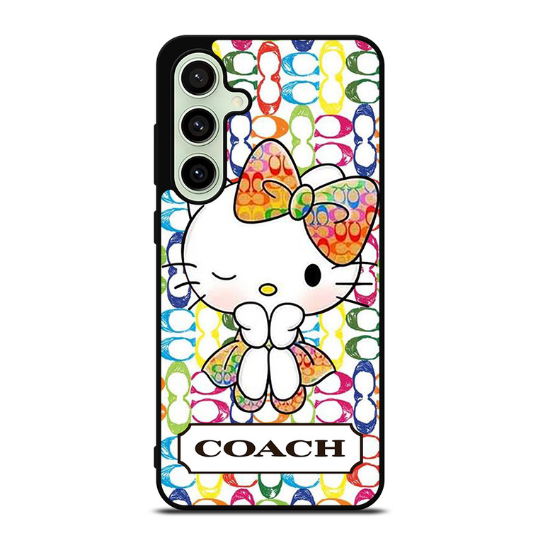 COACH NEW YORK LOGO CUTE HELLO KITTY Samsung Galaxy S24 FE Case Cover