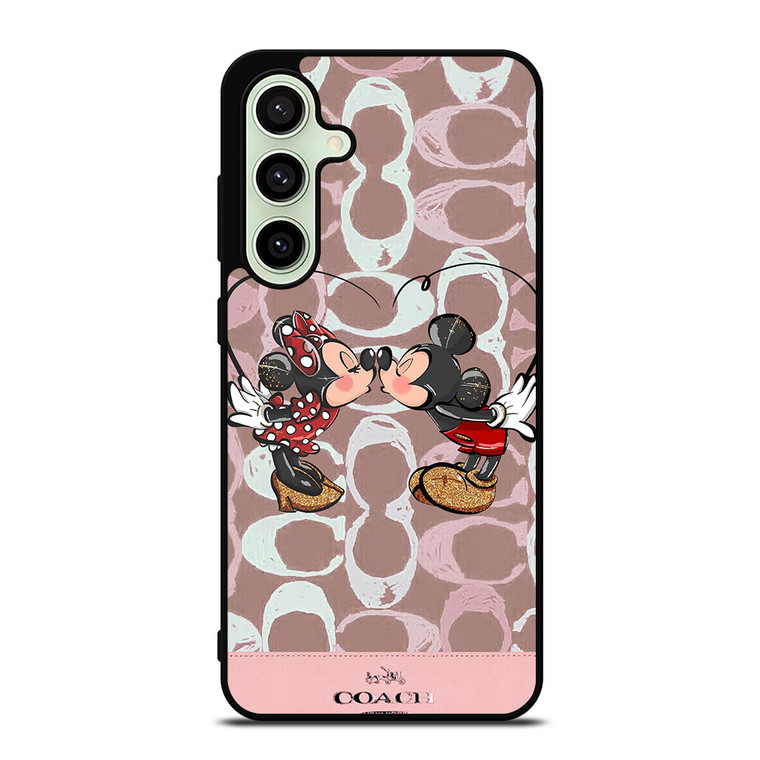 COACH NEW YORK LOGO MICKEY MINNIE MOUSE DISNEY KISS Samsung Galaxy S24 FE Case Cover