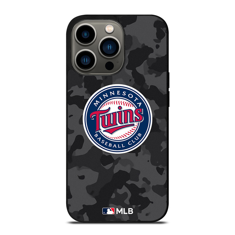 MINNESOTA TWINS BASEBALL BLACK CAMO iPhone 13 Pro Case Cover