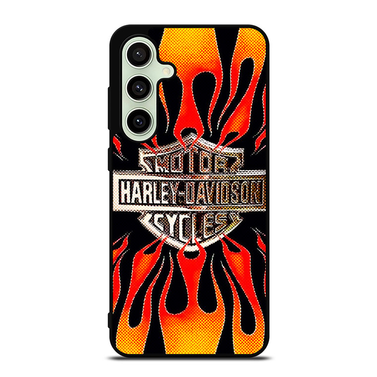 HARLAY DAVIDSON MOTOR FIRE LOGO Samsung Galaxy S24 FE Case Cover