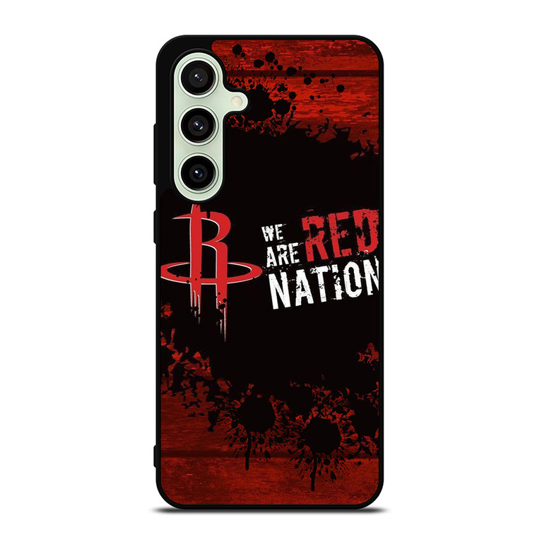 HOUSTON ROCKETS NBA WE ARE RED NATION Samsung Galaxy S24 FE Case Cover