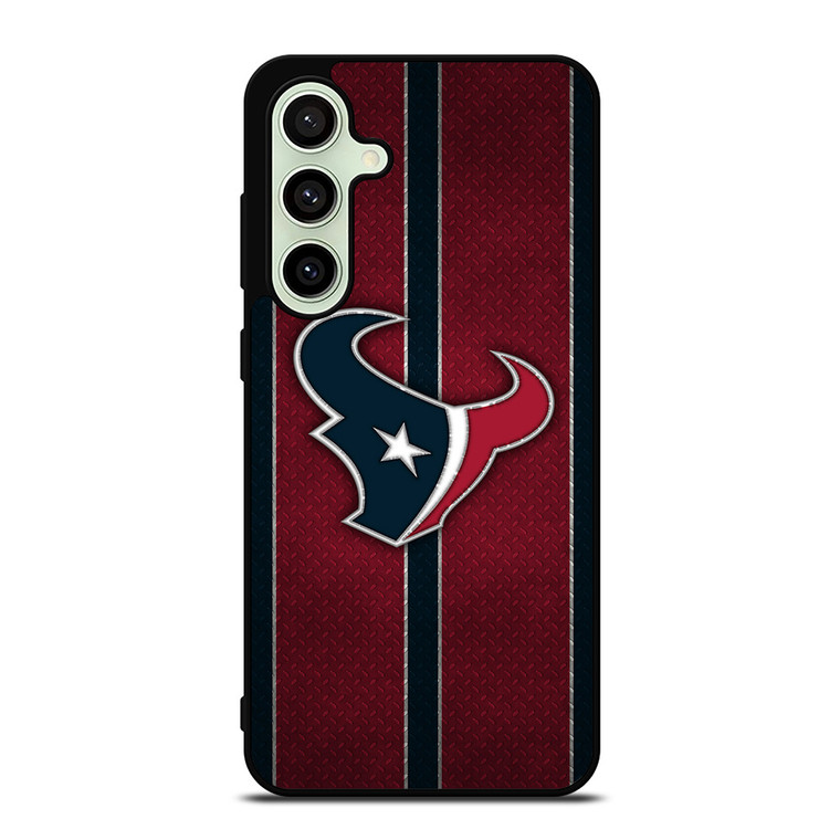 HOUSTON TEXANS NFL METAL STRIPE Samsung Galaxy S24 FE Case Cover