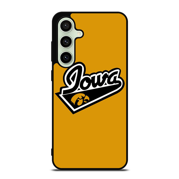 IOWA HAWKEYES UNIVERSITY BASKETBALL TEAM LOGO Samsung Galaxy S24 FE Case Cover