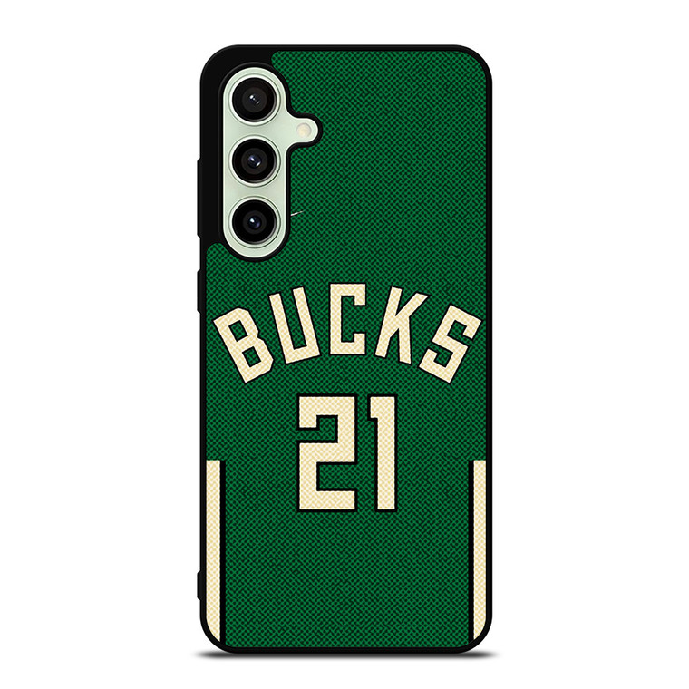 JRUE HOLIDAY MILWAUKEE BUCKS NIKE NBA 2021-22 Samsung Galaxy S24 FE Case Cover