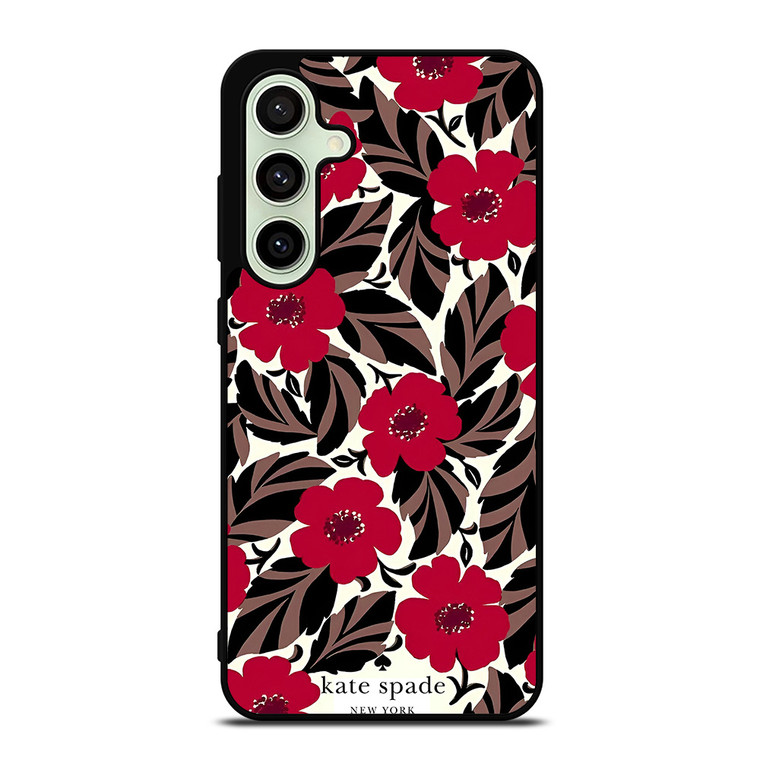 KATE SPADE NEW YORK LOGO RED ROSES Samsung Galaxy S24 FE Case Cover