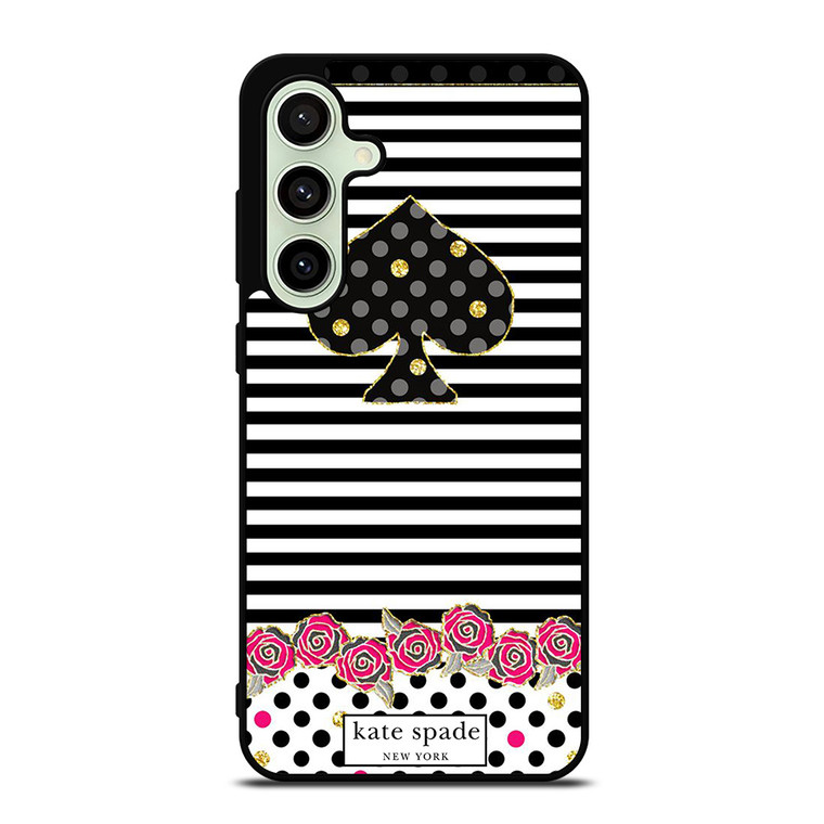 KATE SPADE NEW YORK LOGO STRIPES POLKADOTS Samsung Galaxy S24 FE Case Cover