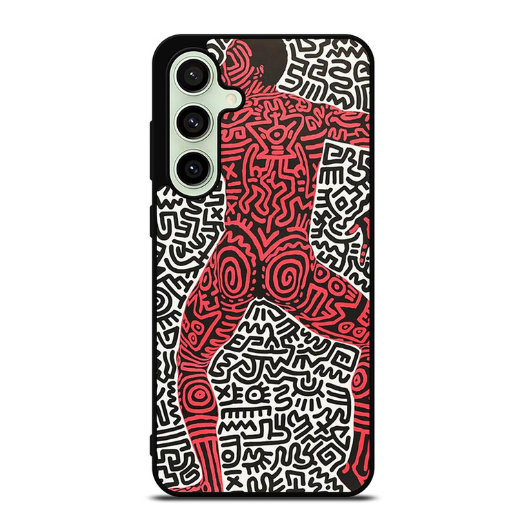 KEITH HARING ART INTO 84 Samsung Galaxy S24 FE Case Cover