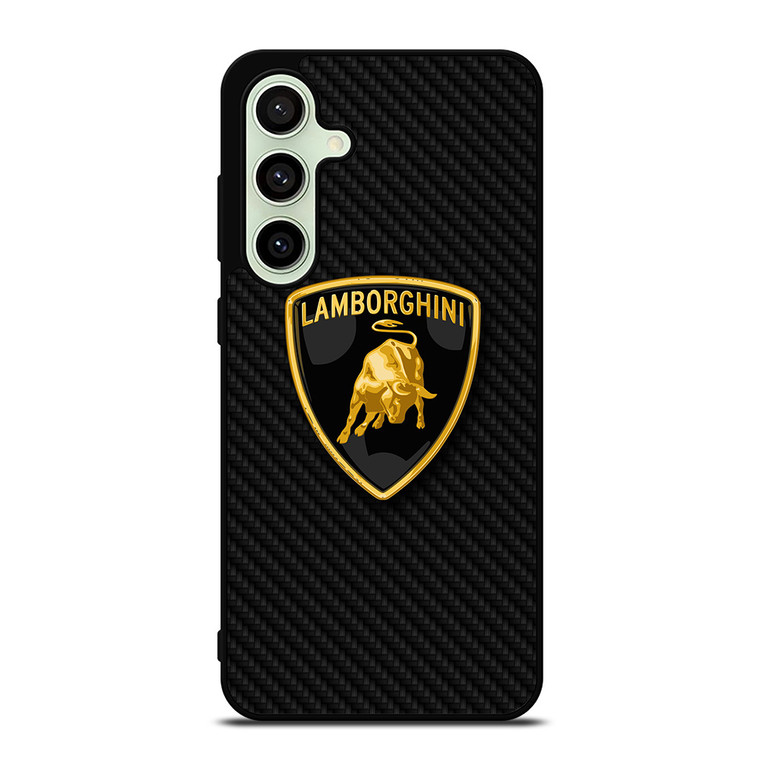LAMBORGHINI AUTOMOBILI CARBON FIBER Samsung Galaxy S24 FE Case Cover