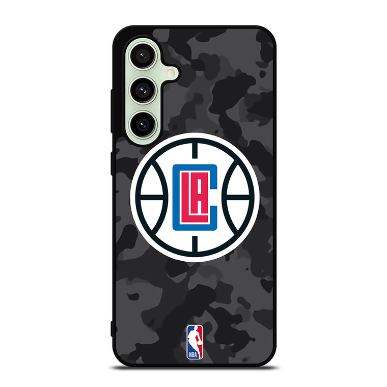 LOS ANGELES CLIPPERS BLACK CAMO Samsung Galaxy S24 FE Case Cover