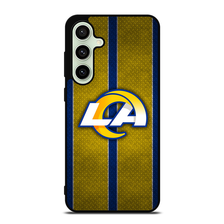 LOS ANGELES RAMS NFL METAL STRIPE Samsung Galaxy S24 FE Case Cover