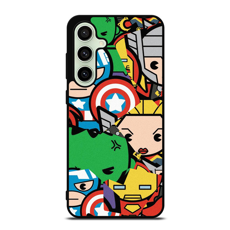 MARVEL COMIC CHARACTERS COLLAGE Samsung Galaxy S24 FE Case Cover