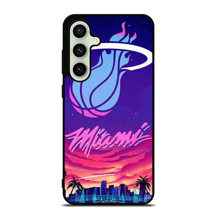 MIAMI HEAT BASKETBALL TEAM LOGO Samsung Galaxy S24 FE Case Cover