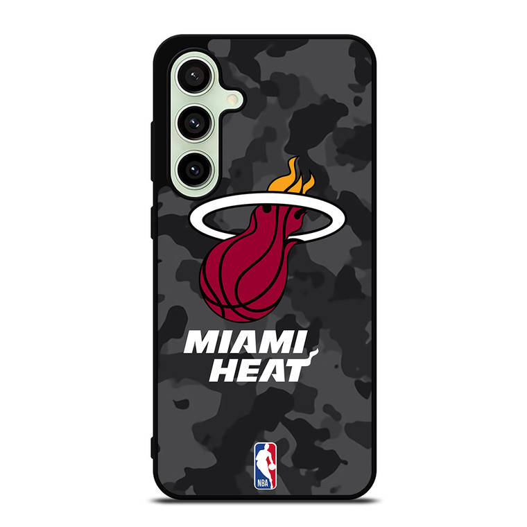 MIAMI HEAT BLACK CAMO Samsung Galaxy S24 FE Case Cover