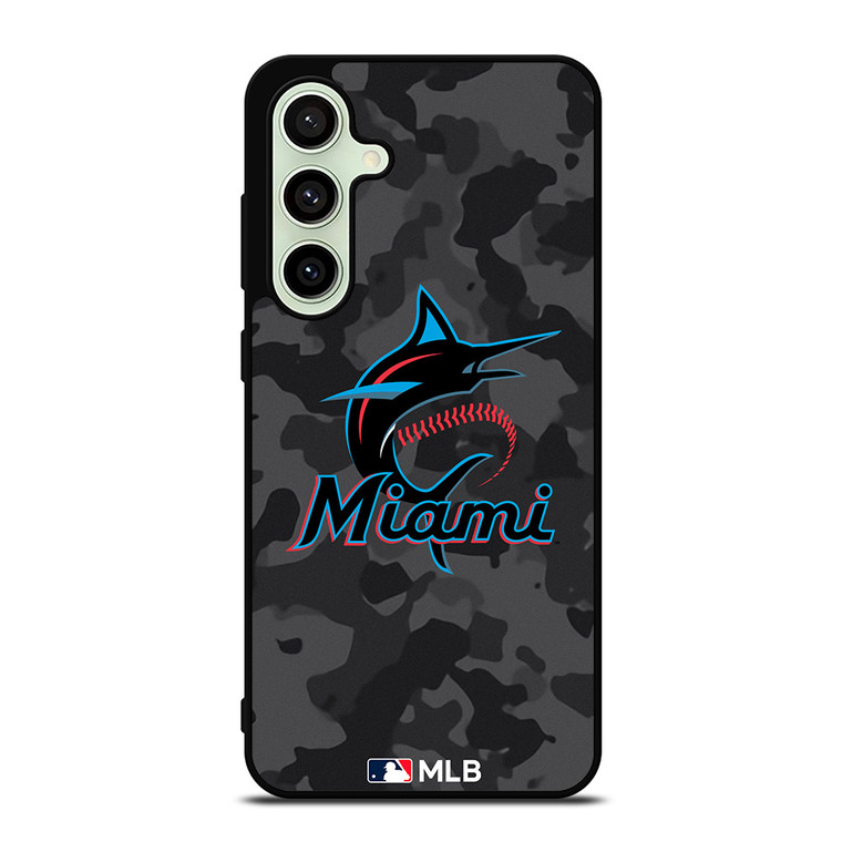 MIAMI MARLINS BASEBALL BLACK CAMO Samsung Galaxy S24 FE Case Cover