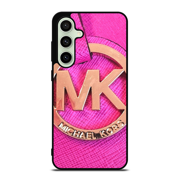 MICHAEL KORS MK LOGO PINK GOLD EMBLEM Samsung Galaxy S24 FE Case Cover