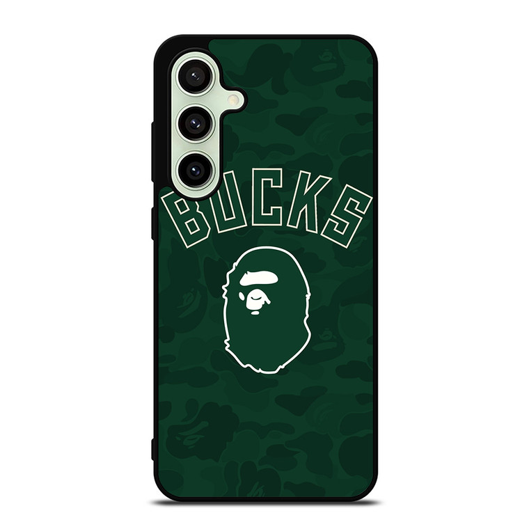 MILWAUKEE BUCKS X BAPE CAMO Samsung Galaxy S24 FE Case Cover