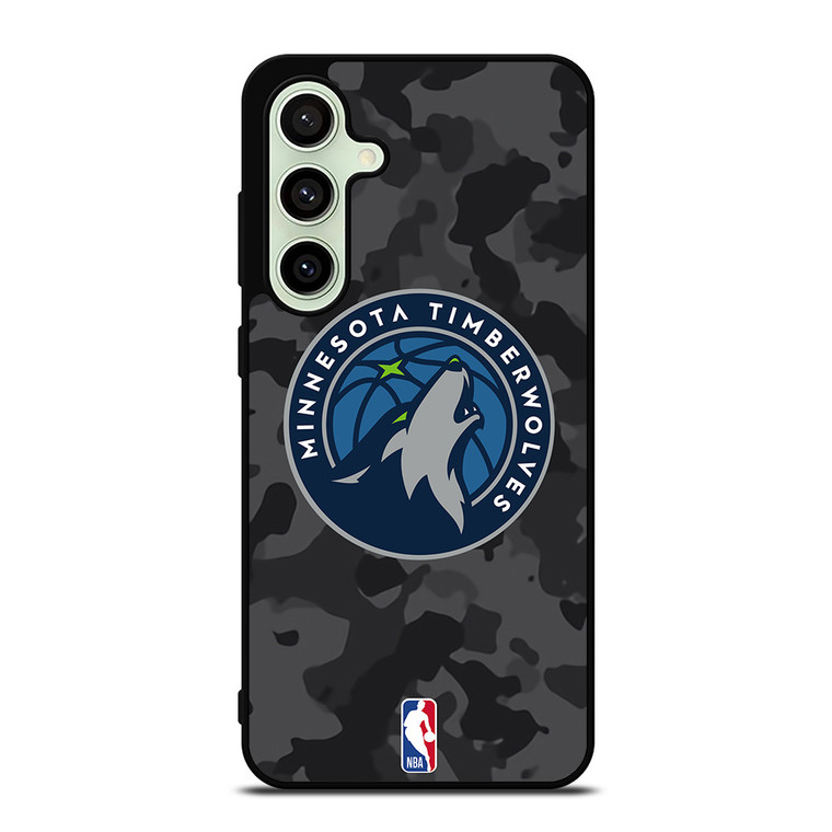 MINNESOTA TIMBERWOLVES BLACK CAMO Samsung Galaxy S24 FE Case Cover