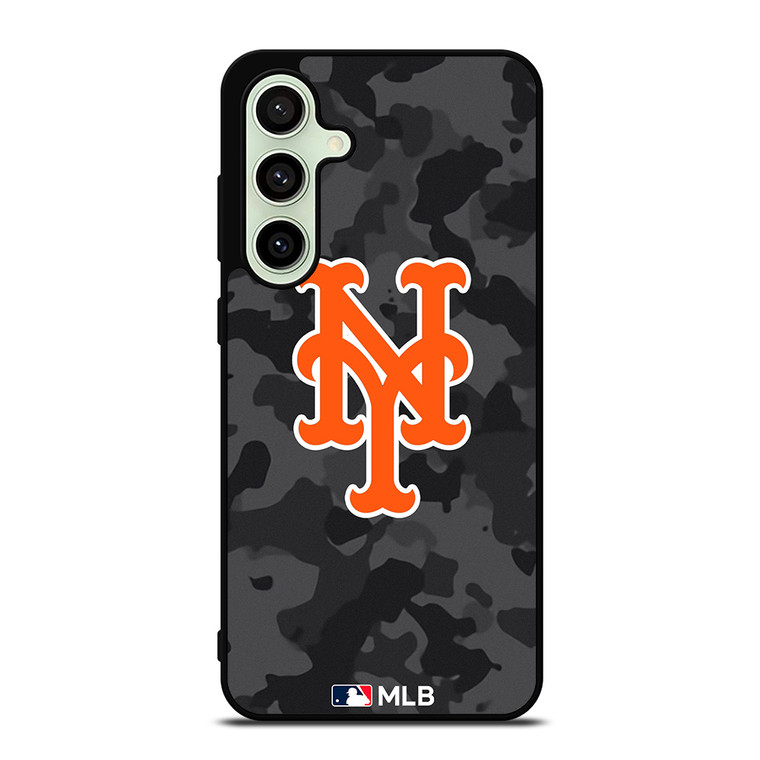 NEW YORK METS BASEBALL BLACK CAMO Samsung Galaxy S24 FE Case Cover