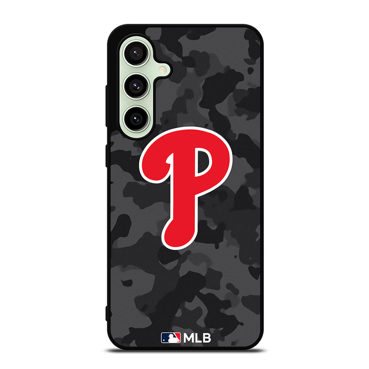 PHILADELPHIA PHILLIES BASEBALL BLACK CAMO Samsung Galaxy S24 FE Case Cover