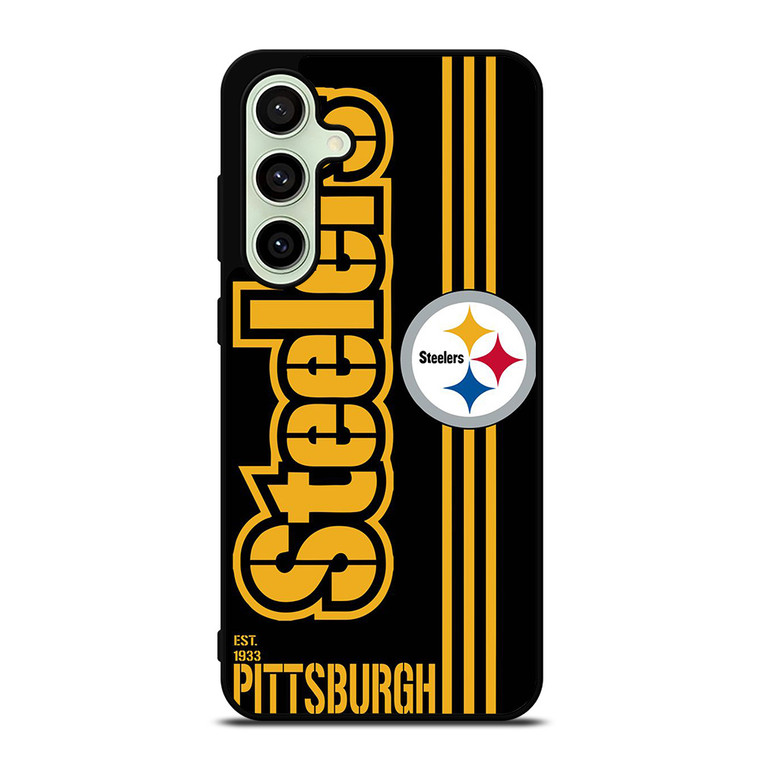PITTSBURGH STEELERS FOOTBALL TEAM LOGO EST 1933 Samsung Galaxy S24 FE Case Cover