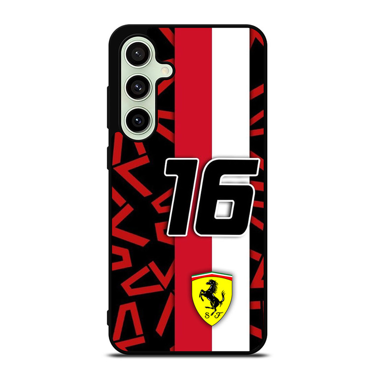 SCUDERIA FERRARI CHARLES LECLERC F1 FORMULA ONE Samsung Galaxy S24 FE Case Cover
