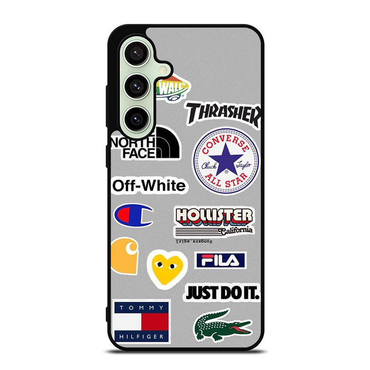 SKATEBOARD BRAND STICKER COLLAGE Samsung Galaxy S24 FE Case Cover