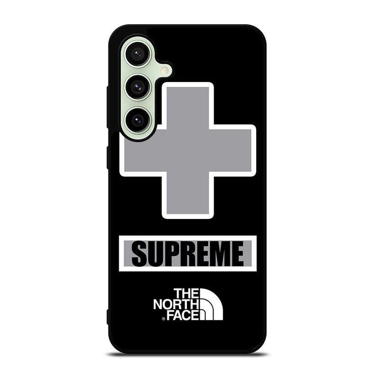 SUPREME X THE NORTH FACE GREY Samsung Galaxy S24 FE Case Cover