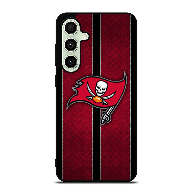 TAMPA BAY BUCCANEERS NFL METAL STRIPE Samsung Galaxy S24 FE Case Cover
