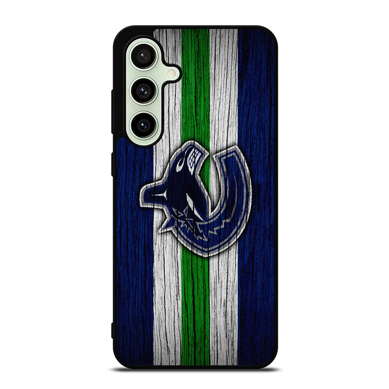 VANCOUVER CANUCKS WOODEN LOGO Samsung Galaxy S24 FE Case Cover