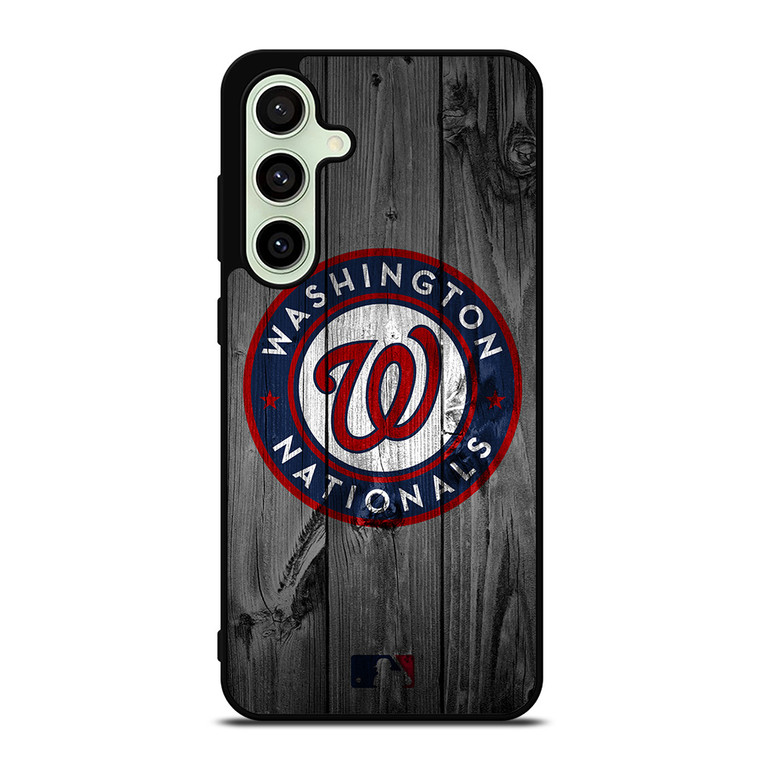 WASHINGTON NATIONALS BASEBALL MLB WOOD LOGO Samsung Galaxy S24 FE Case Cover