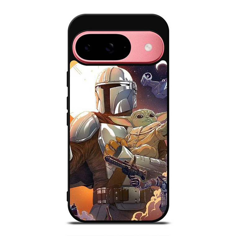 BABY YODA AND MANDALORIAN STAR WARS Google Pixel 9 Case Cover
