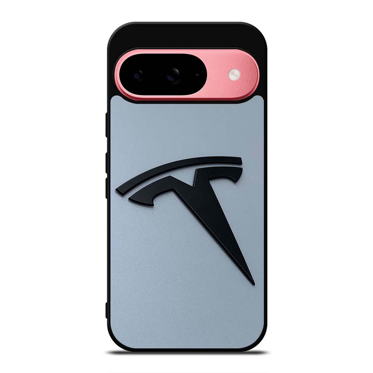 BLACK TESLA CAR LOGO Google Pixel 9 Case Cover