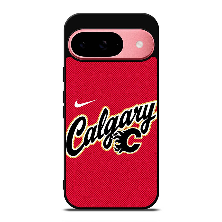 CALGARY FLAMES NHL HOCKEY NIKE Google Pixel 9 Case Cover CALGARY FLAMES NHL HOCKEY NIKE Google Pixel 9 Case Cover