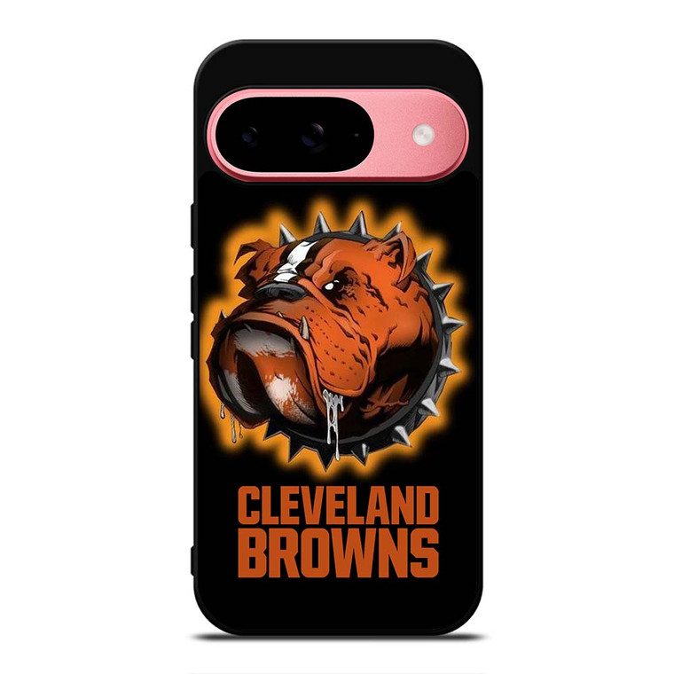 CLEVELAND BROWNS FOOTBALL LOGO DAWG POUND MASCOT Google Pixel 9 Case Cover