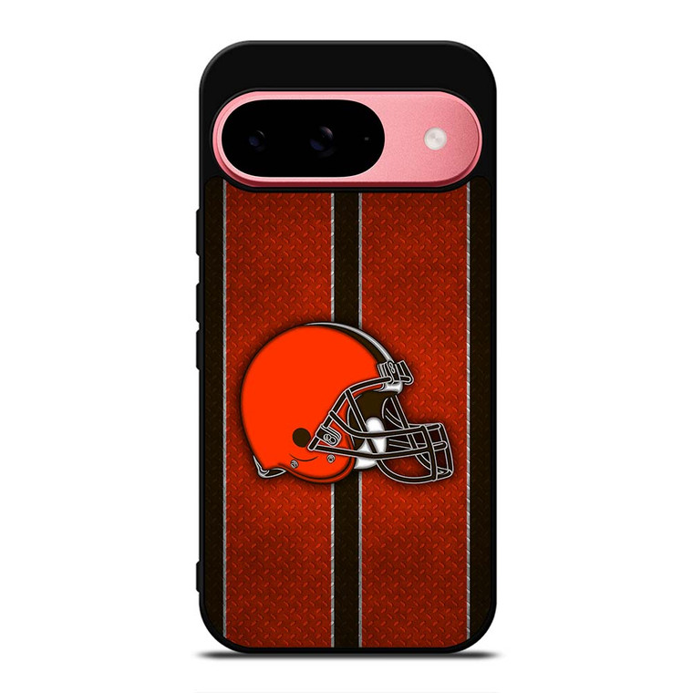 CLEVELAND BROWNS NFL METAL STRIPE Google Pixel 9 Case Cover