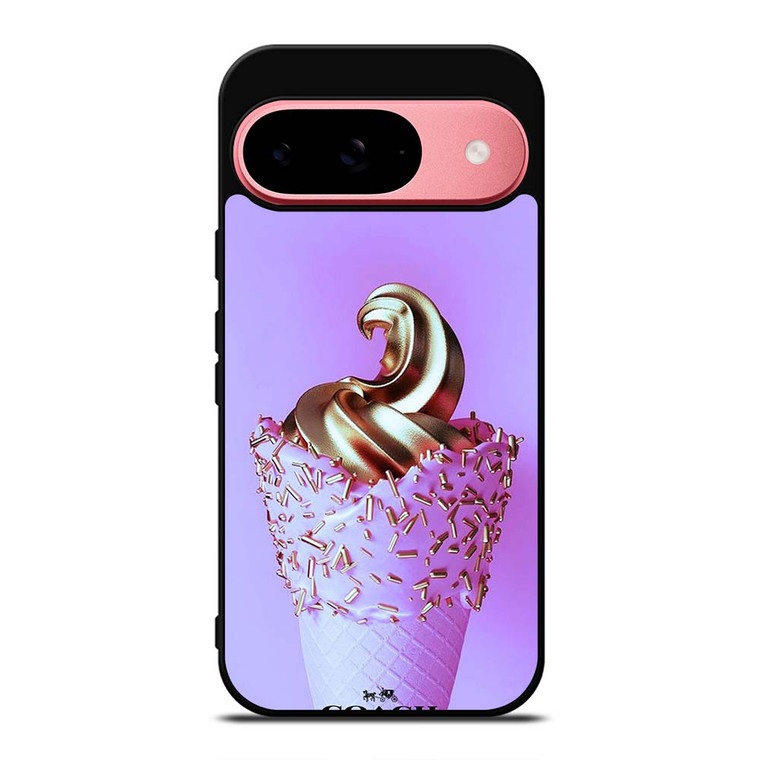 COACH NEW YORK LOGO GOLDEN ICE CREAM ICON Google Pixel 9 Case Cover