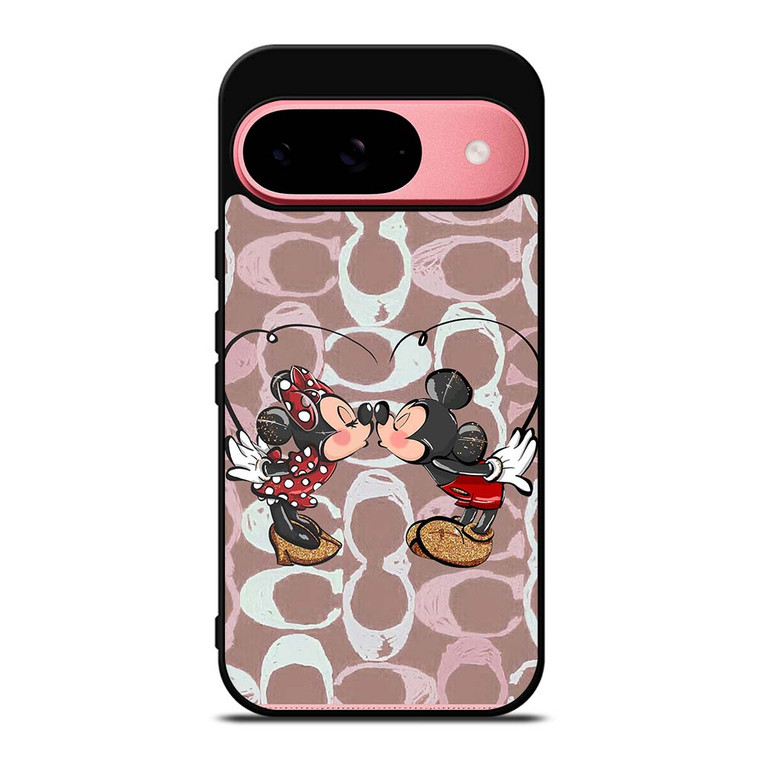 COACH NEW YORK LOGO MICKEY MINNIE MOUSE DISNEY KISS Google Pixel 9 Case Cover