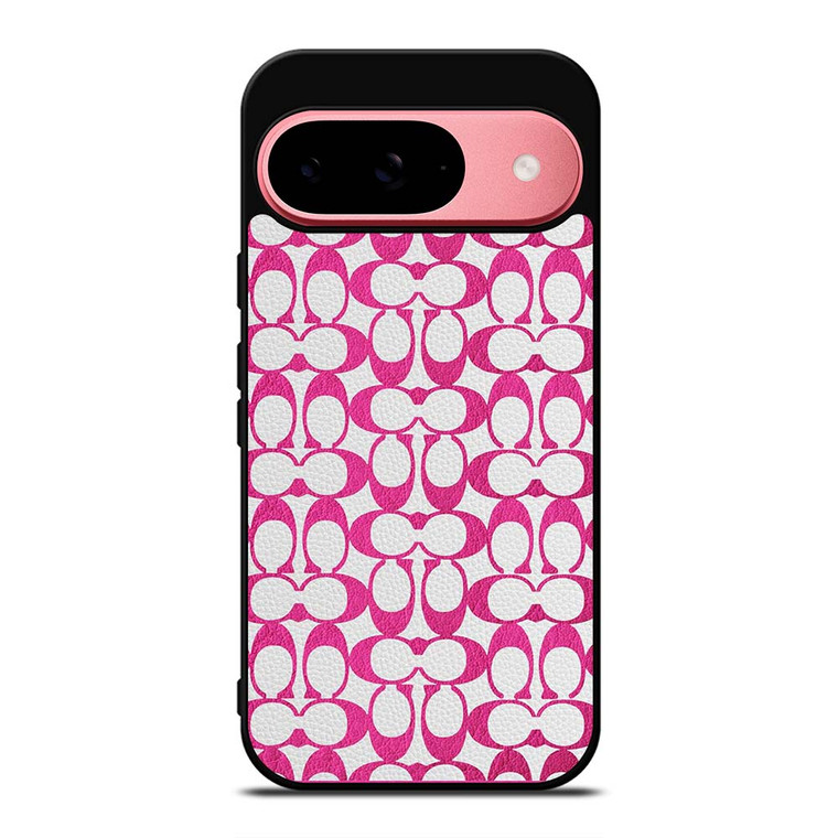 COACH NEW YORK LOGO PATTERN PINK EMBLEM Google Pixel 9 Case Cover