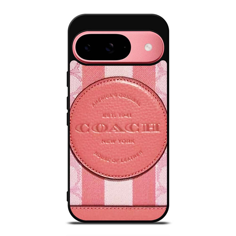 COACH NEW YORK LOGO PINK WALLET Google Pixel 9 Case Cover