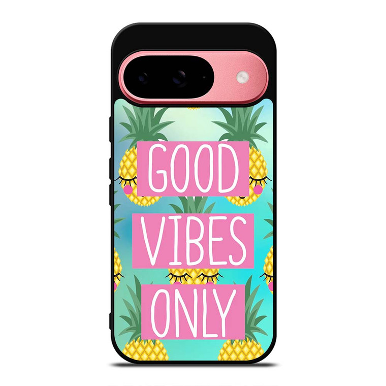CUTE PINAPPLE GOOD VIBES ONLY Google Pixel 9 Case Cover