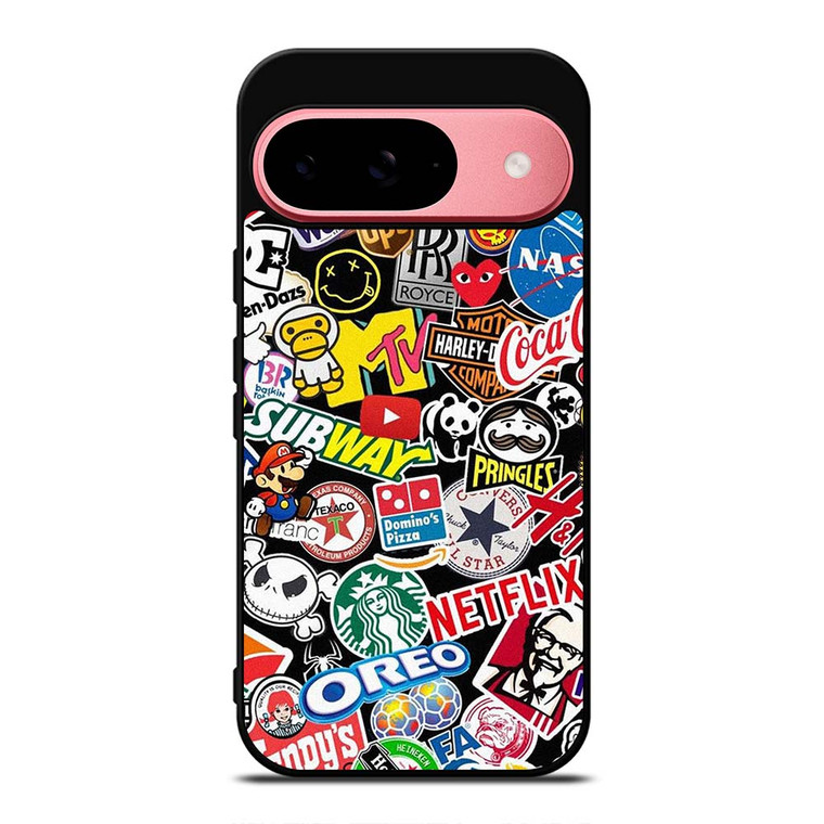 FAMOUS BRAND LOGO MIX Google Pixel 9 Case Cover
