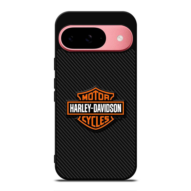 HARLEY DAVIDSON MOTORCYCLES LOGO CARBON Google Pixel 9 Case Cover