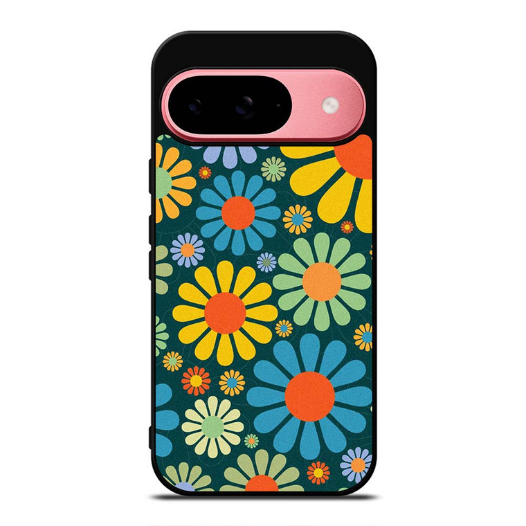 HIPPIE FLOWER PATTERN Google Pixel 9 Case Cover