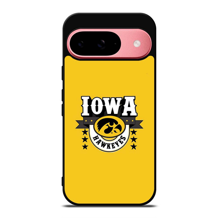 IOWA HAWKEYES LOGO UNIVERSITY BASKETBALL TEAM Google Pixel 9 Case Cover