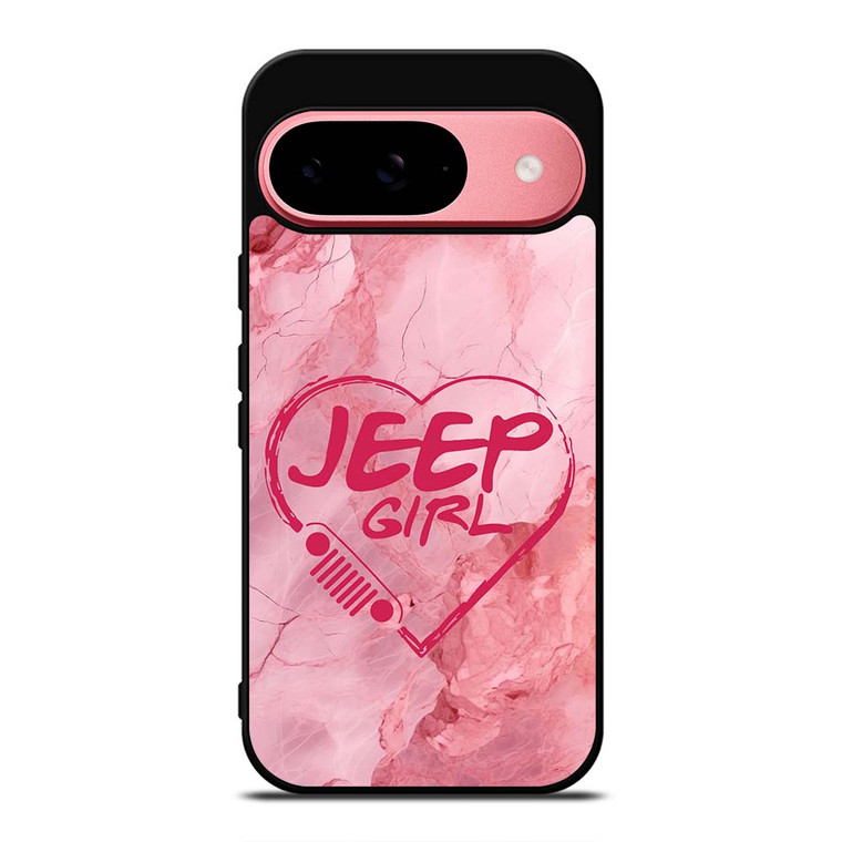 JEEP GIRL LOGO LOVE MARBLE Google Pixel 9 Case Cover