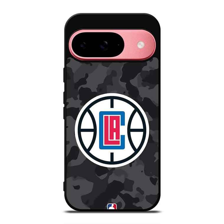 LOS ANGELES CLIPPERS BLACK CAMO Google Pixel 9 Case Cover