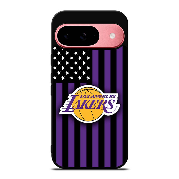 LOS ANGELES LAKERS NBA USA FLAG Google Pixel 9 Case Cover
